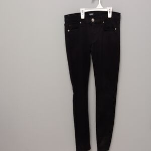 Hudson Jeans Krista Super Skinny Black Denim Jeans Size 26 NWT